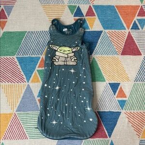 Little Sleepies Star Wars Sleep Sack - Teal with Baby Yoda/Grogu